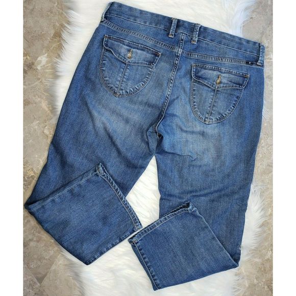 LUCKY BRAND Sweet Jean Crop Flap Pockets Jeans 12 - Picture 2 of 9